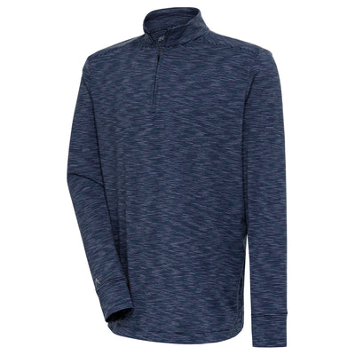 Mens Antigua Civil 1/4 Zip Pullover Nautical Navy Multi