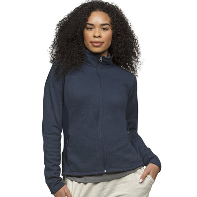 Ladies Antigua Course Jacket Navy Heather Multi