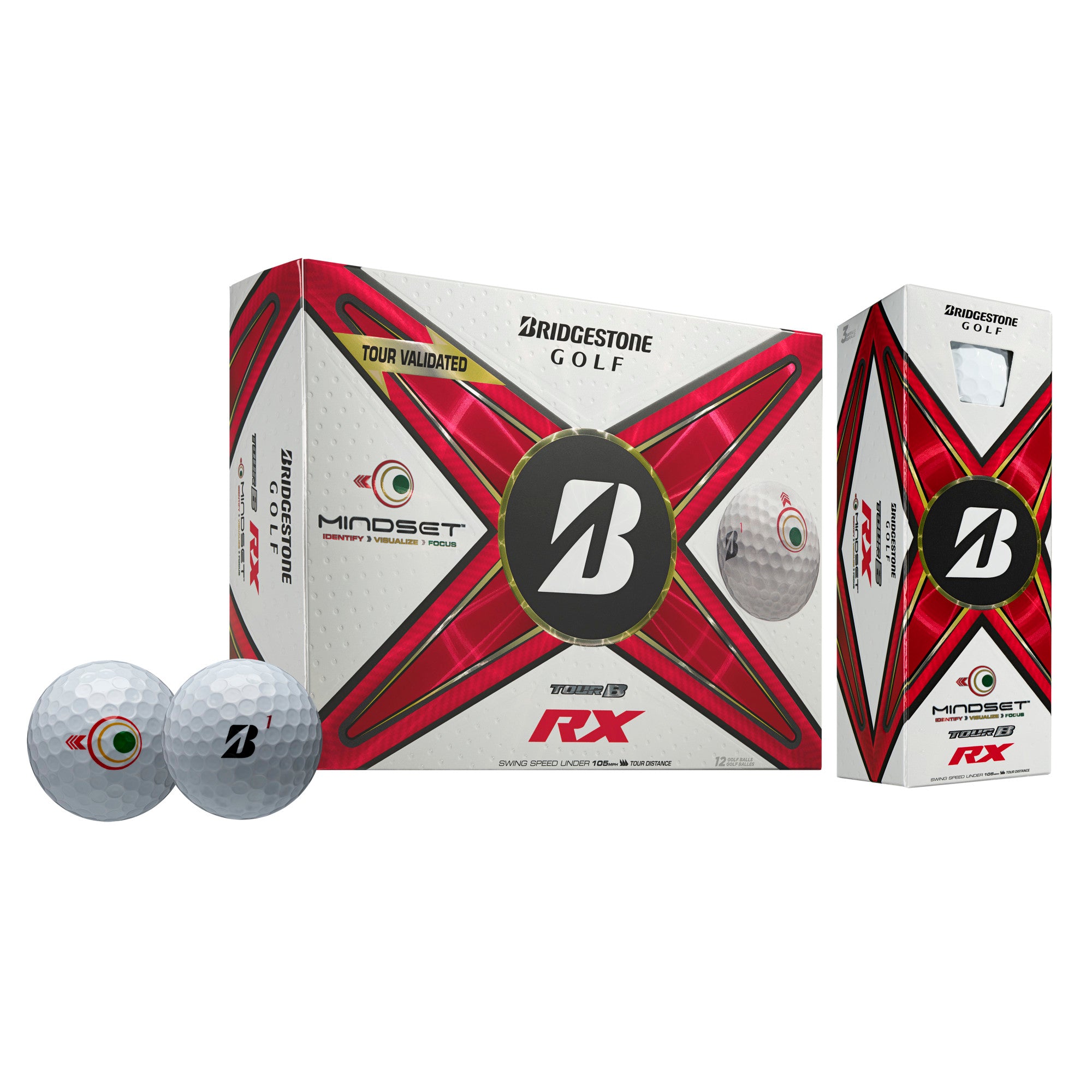 Unisex Bridgestone Golf Bridgestone Golf Tour B Rx Mindset - White White