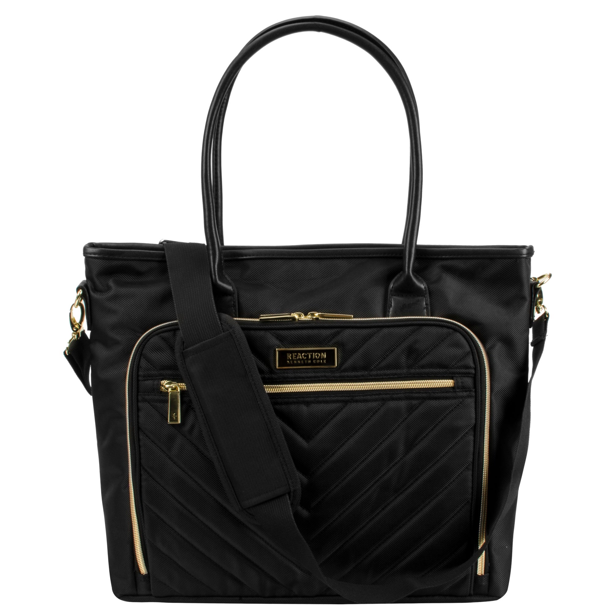 Kenneth Cole Reaction Quilted Top Zip Work Tote With Double Front Pockets - KCR5455502