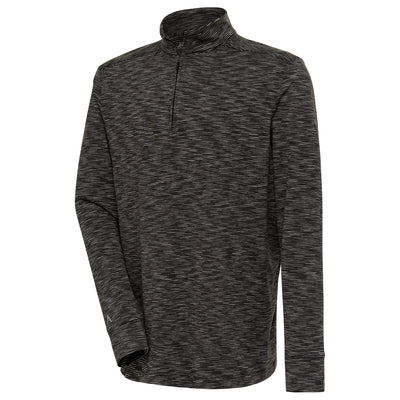 Mens Antigua Civil 1/4 Zip Pullover Black Multi