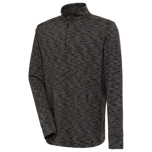 Mens Antigua Civil 1/4 Zip Pullover Black Multi