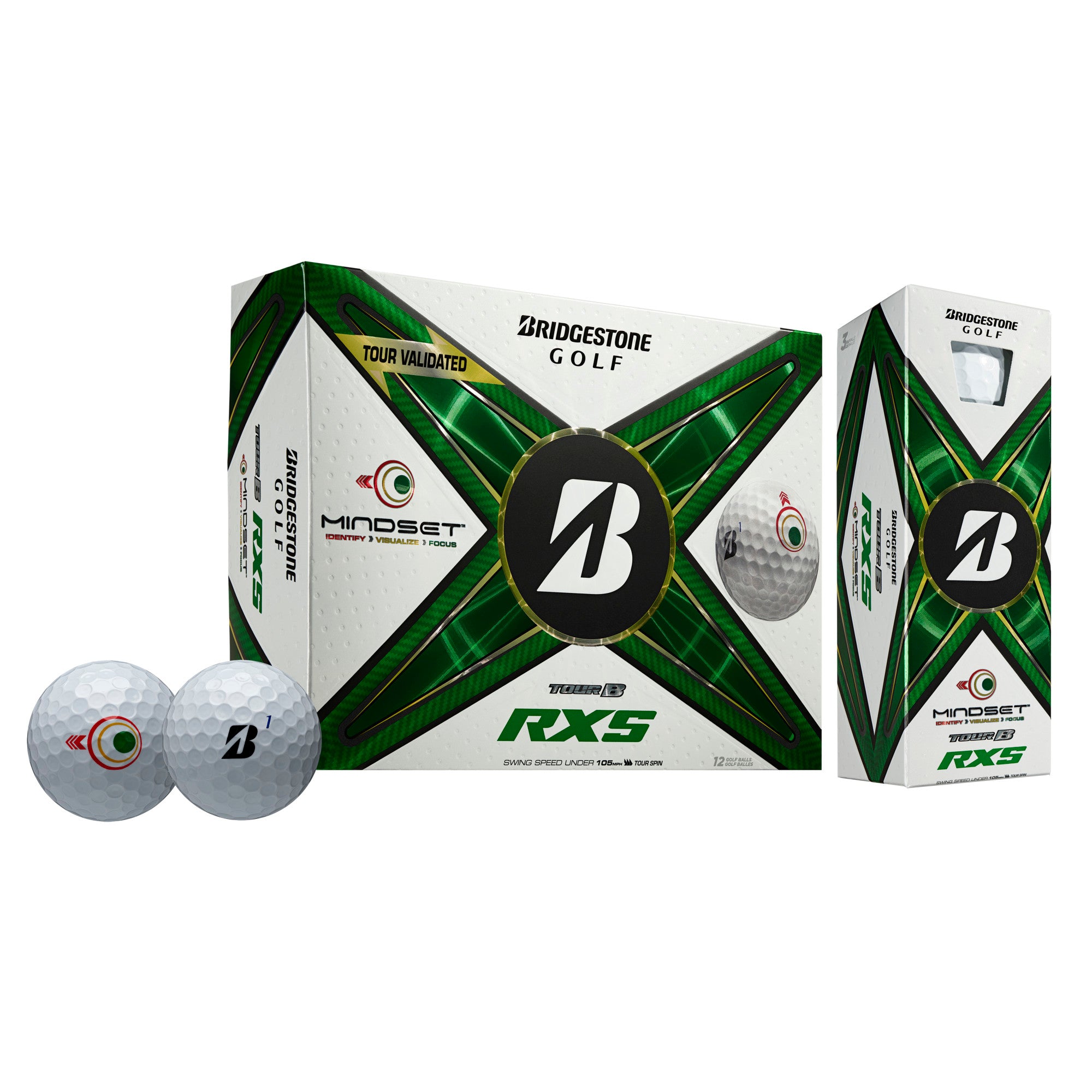 Unisex Bridgestone Golf Bridgestone Golf Tour B Rxs Mindset - White White