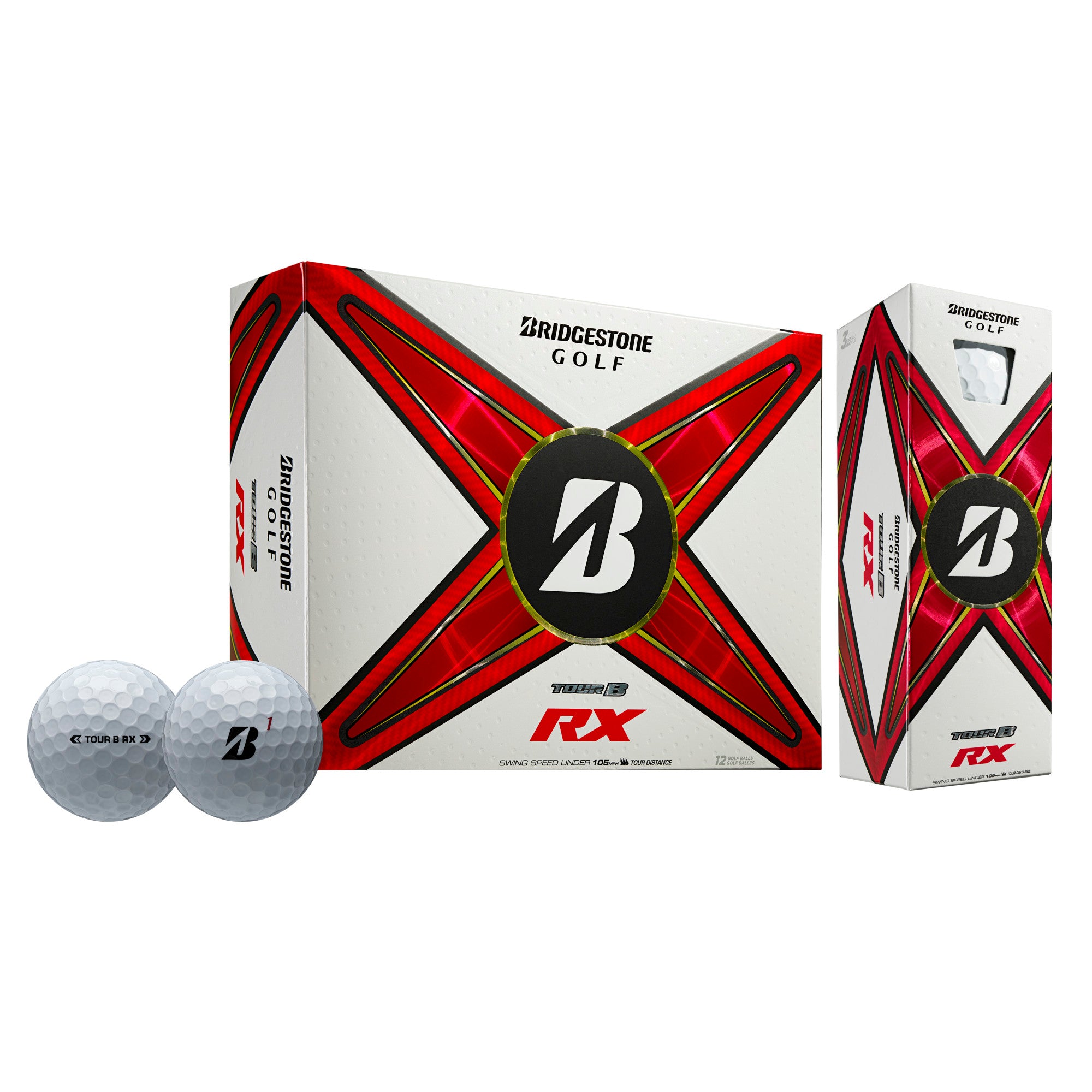 Unisex Bridgestone Golf Bridgestone Golf Tour B Rx - White White