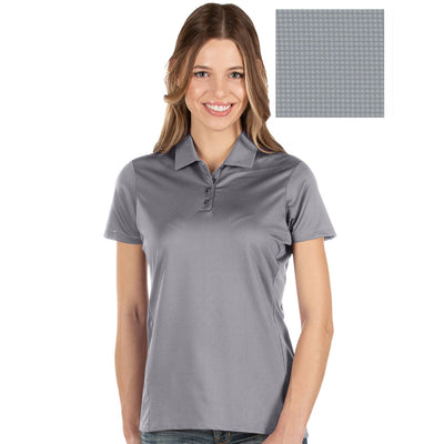 Ladies Antigua Balance Short Sleeve Polo Steel Multi