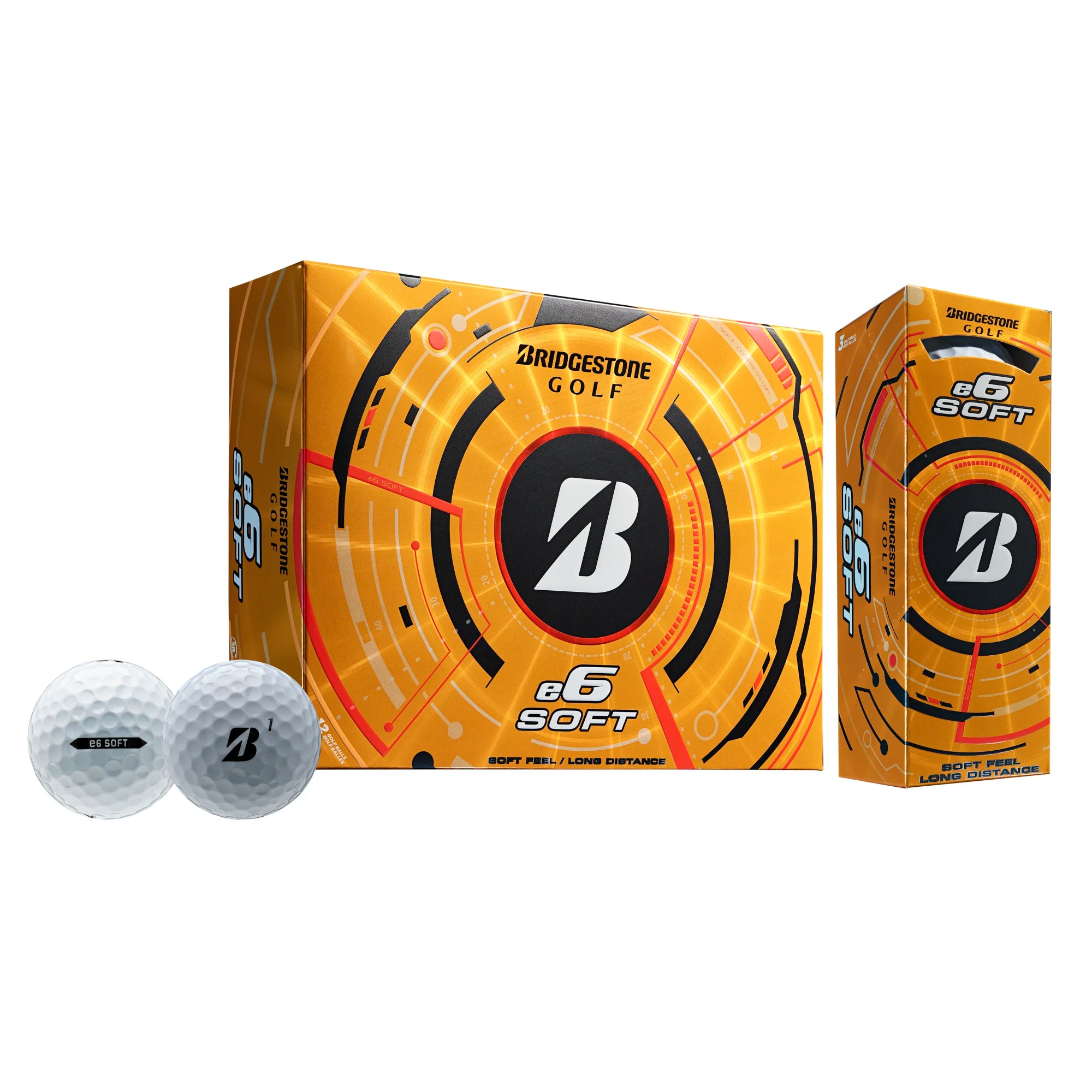 Mens Bridgestone Golf E6 Soft White Dz White