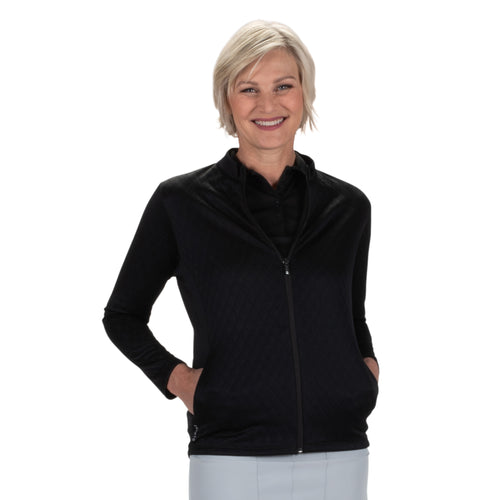 Ladies Nancy Lopez Golf Zeal Jacket Black
