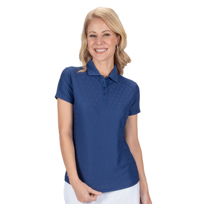Ladies Nancy Lopez Golf Women'S Tempo Short Sleeve Polo Navy
