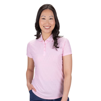 Ladies Nancy Lopez Golf Women'S Tempo Short Sleeve Polo Burst