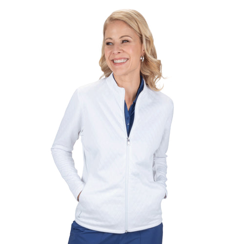 Ladies Nancy Lopez Golf Women'S Zeal Jacket White