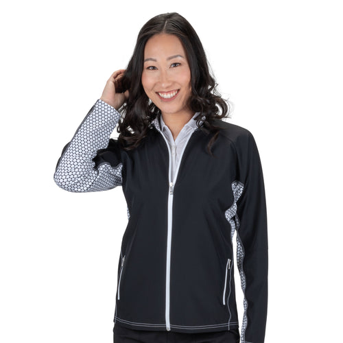 Ladies Nancy Lopez Golf Women'S Gleam Jacket Black Multi