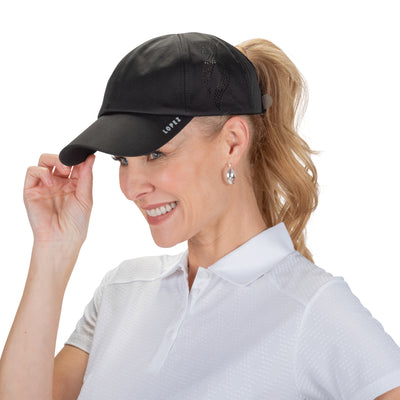 Ladies Nancy Lopez Golf Women'S Pony Hat Black