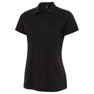 Ladies Antigua Flex Short Sleeve Polo Black