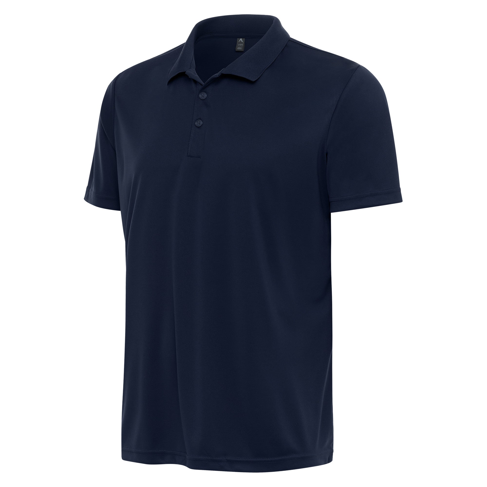 Mens Antigua Flex Short Sleeve Polo Navy