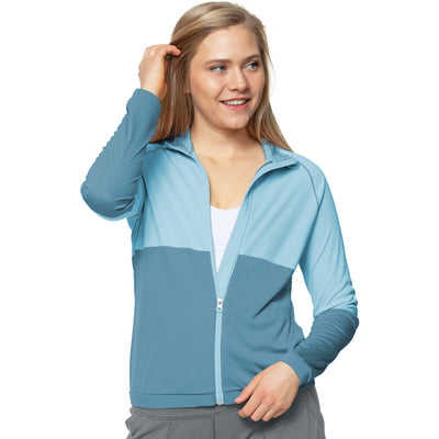 Ladies Antigua Traction Jacket Sterling Blue/Adriatic Blue