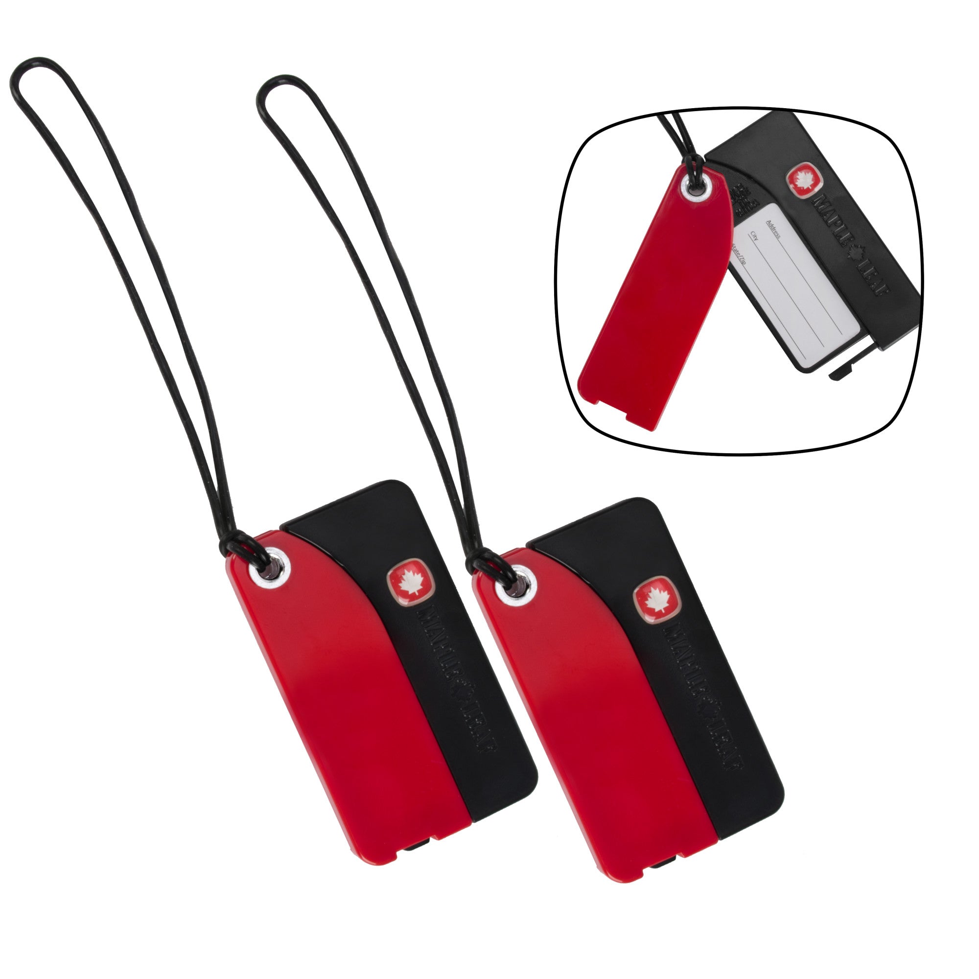 Maple Leaf Luggage Tag (Set Of 2) - MLT6185RE