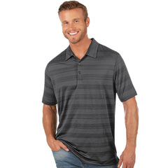 Mens Antigua Compass Short Sleeve Polo Carbon Multi