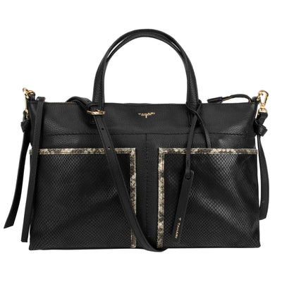 Tahari Skyler Large Satchel Leather Handbag - TT6020LE