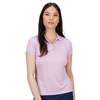Ladies Nancy Lopez Golf Legacy Short Sleeve Polo Lilac