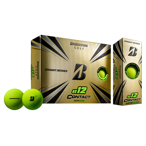 Mens Bridgestone Golf E12 Contact Matte Green Dz Matte Green